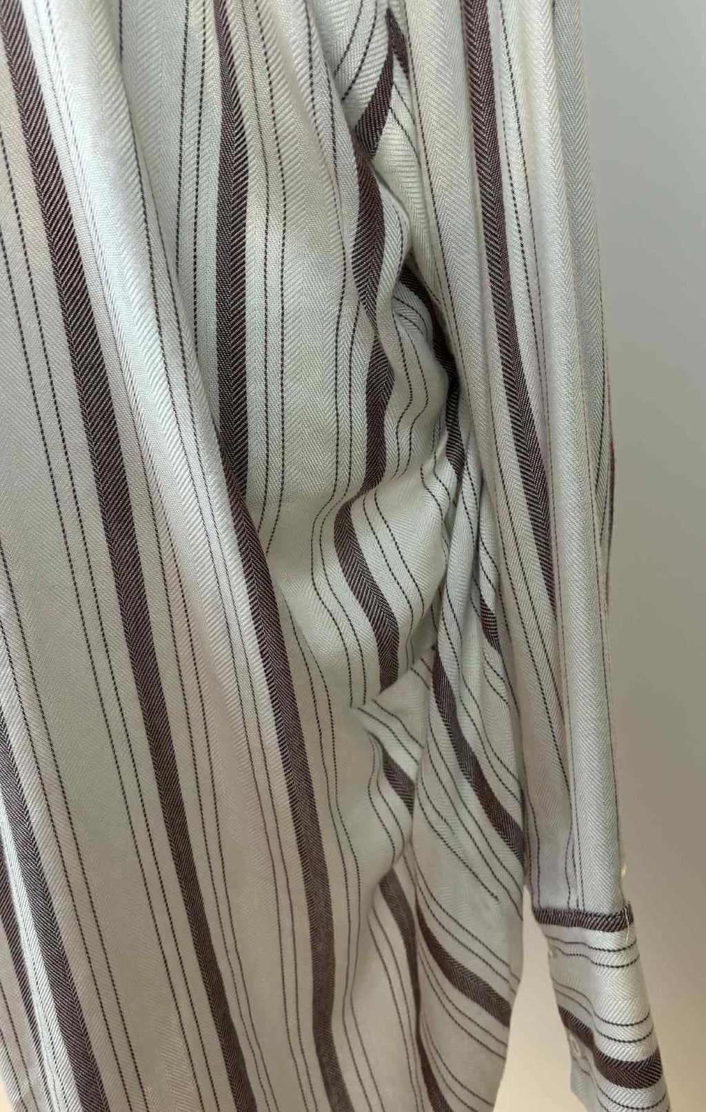 Perch by Blu-Pepper Striped Button-Front Blouse – 2XL