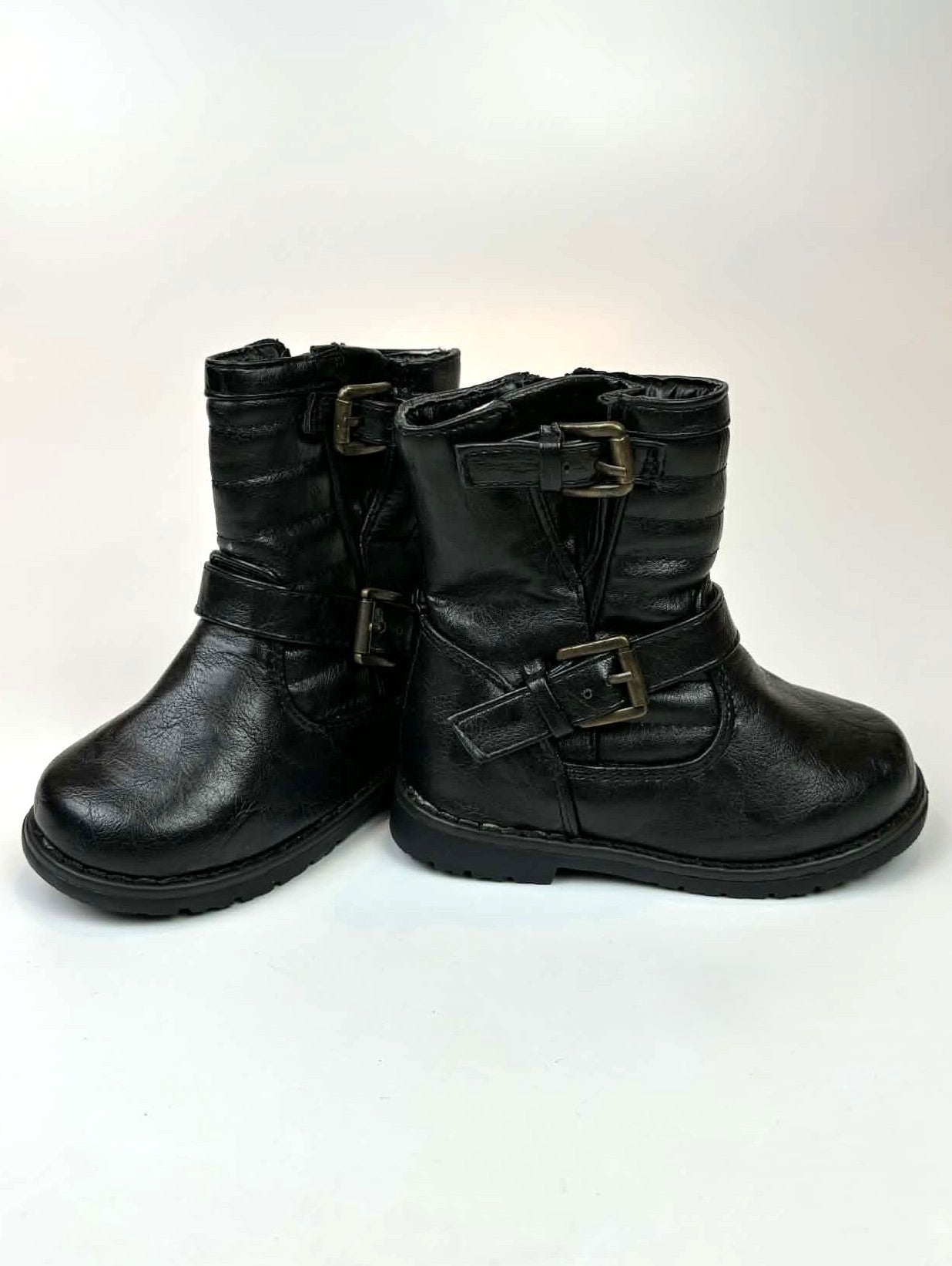 Soft Cheetah-Lined Girls Black Boots - 22/5 Toddlers🖤🐆