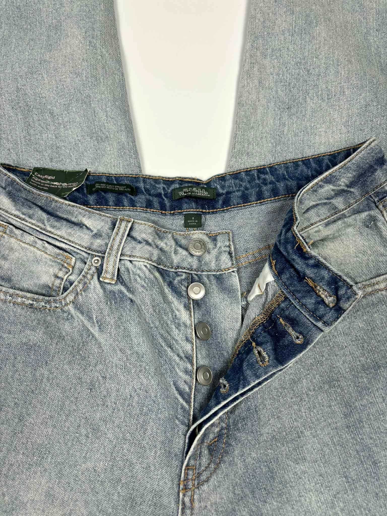 Wild Fable “Easy Rigid” Curvy High-Rise Straight Jeans — Size 8 / 32” Inseam