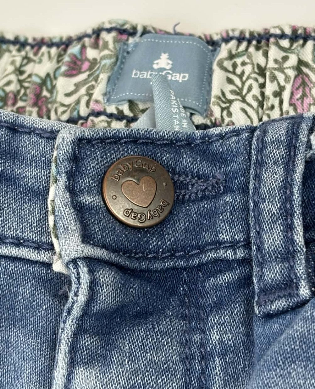 Baby Gap Floral Detail Denim Jeans – Toddler/Children’s