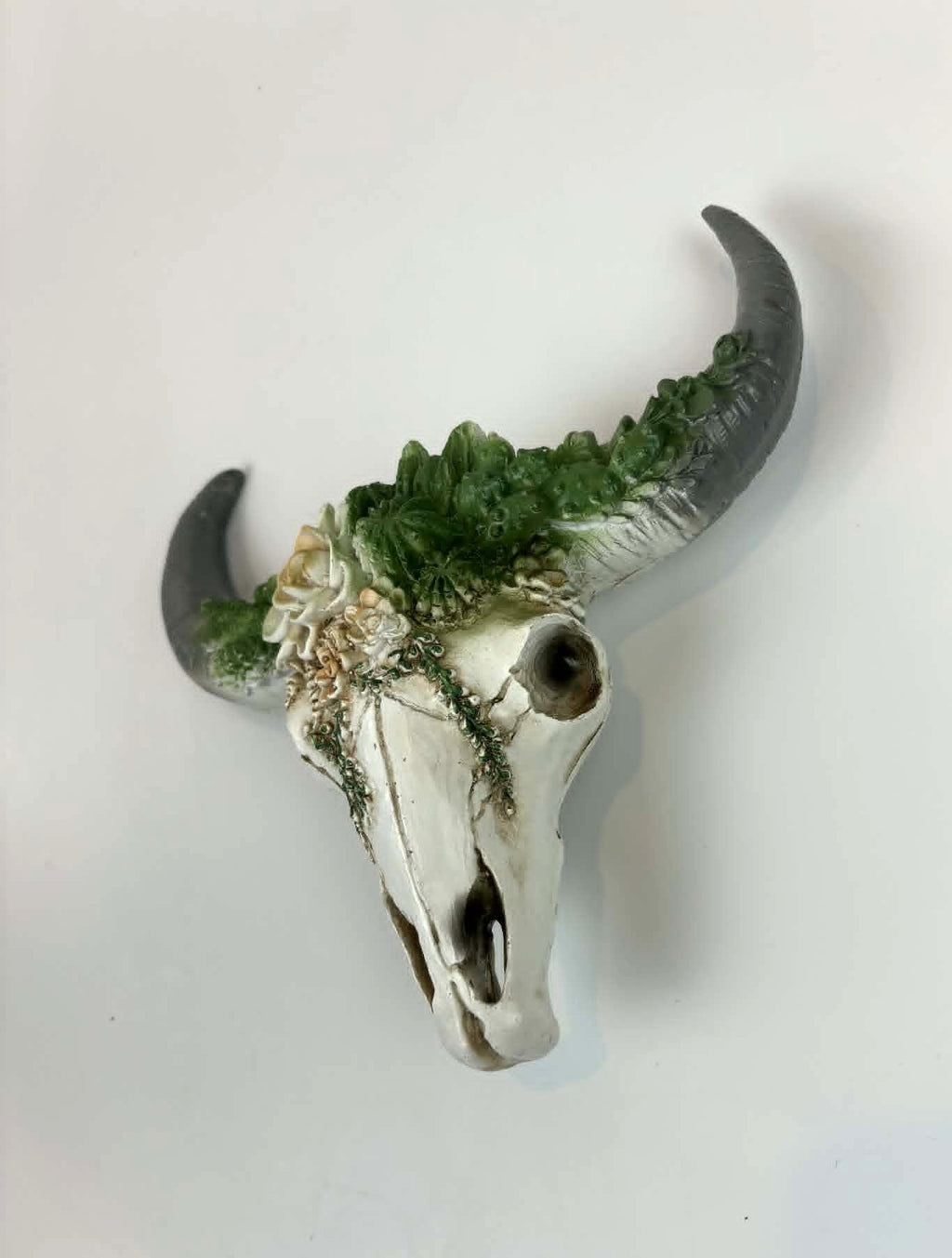 Floral Western Bull Skull Wall Decor- Small!