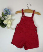 Bambini Red Shortall Overalls – Toddler Size L- Fits like 2T–3T