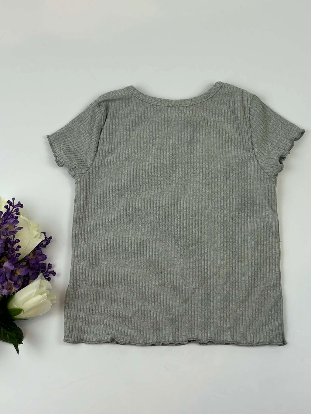 Derek Heart Butterfly Ribbed Top – 2T