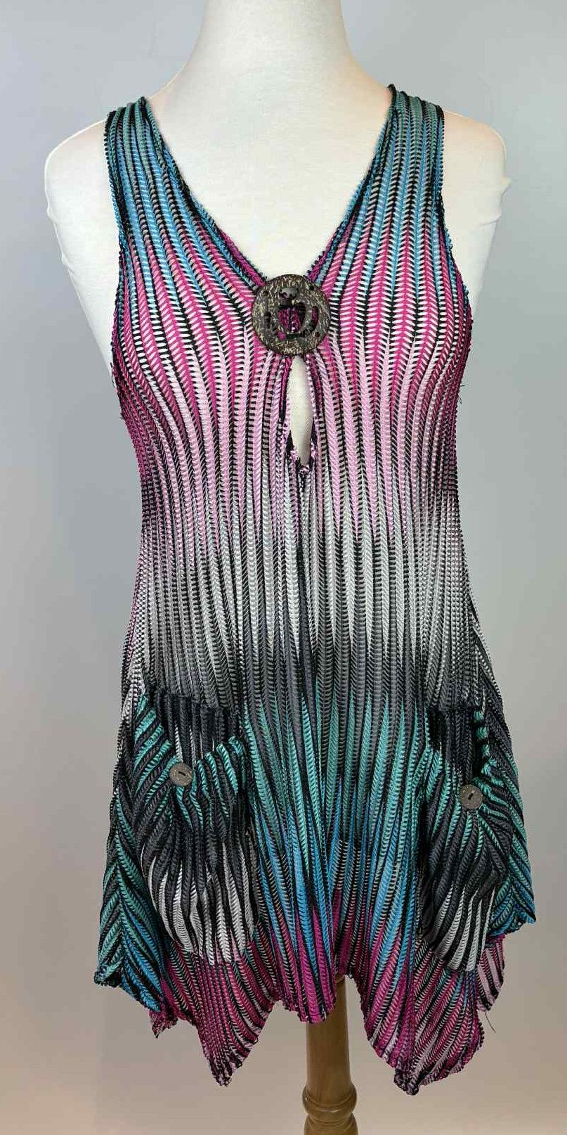 Flowy Knitted Swimsuit Cover-Up – L/XL