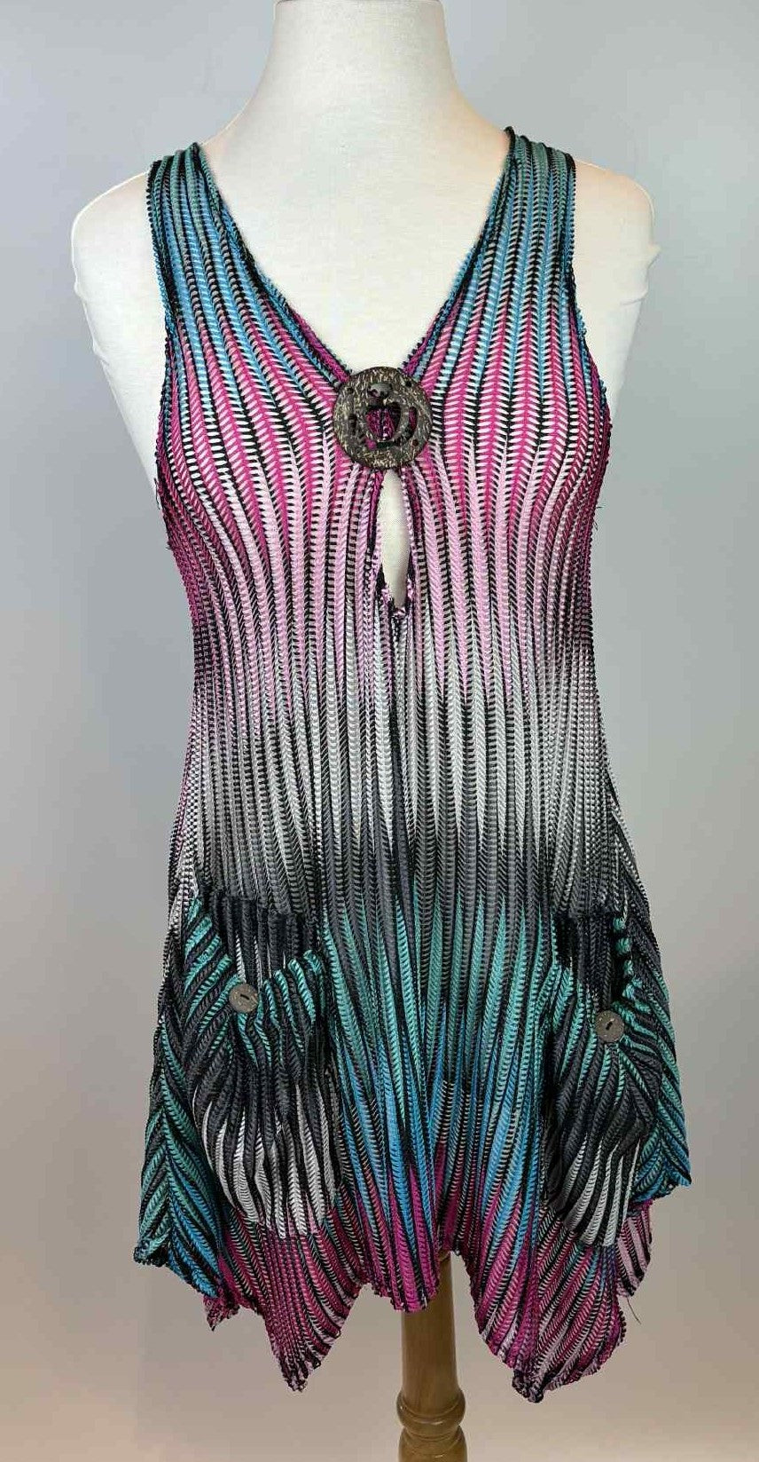 Flowy Knitted Swimsuit Cover-Up – L/XL