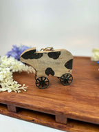 Rustic Cow Wood Hanging Decor