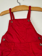 Bambini Red Shortall Overalls – Toddler Size L- Fits like 2T–3T