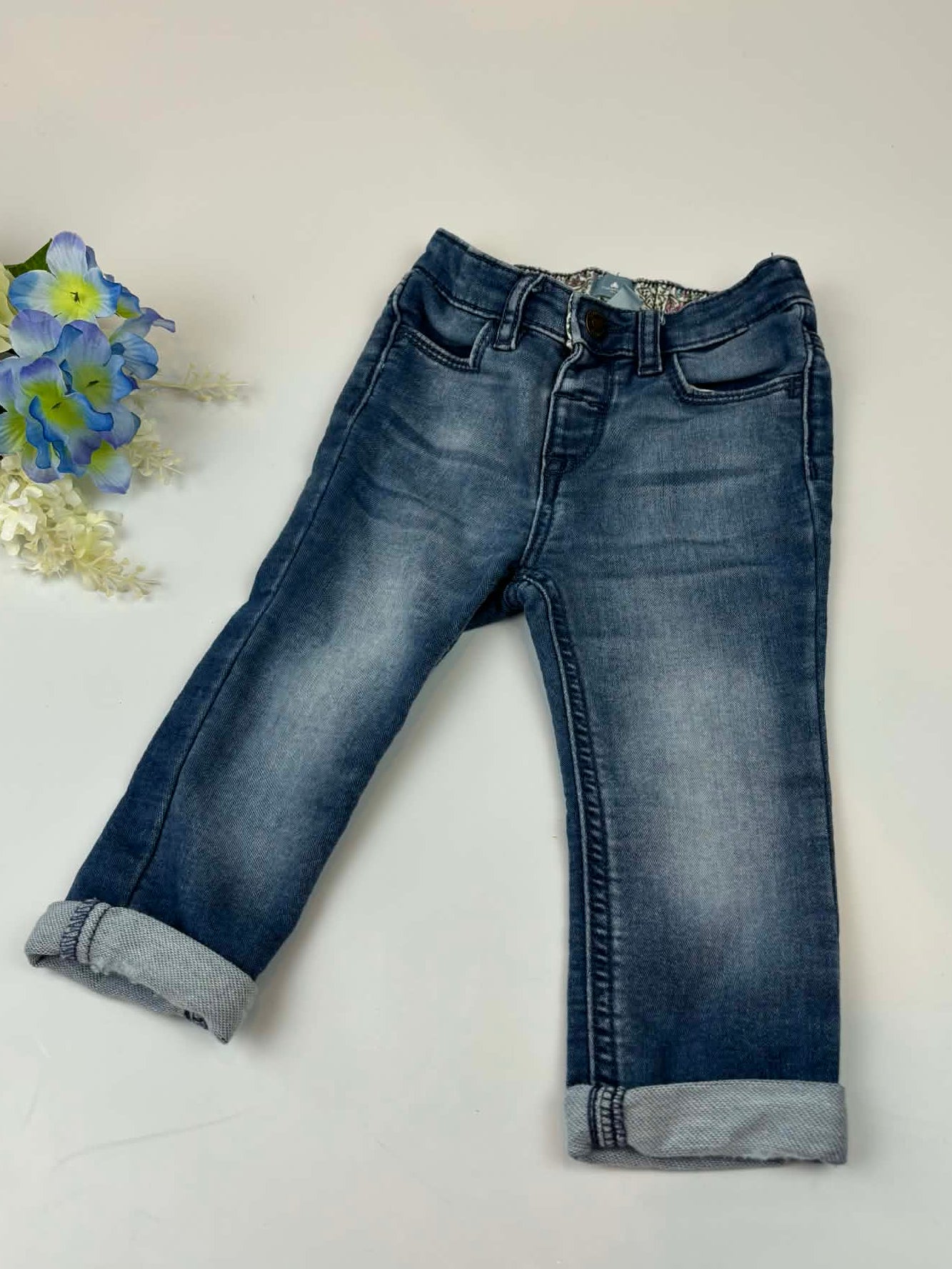 Baby Gap Floral Detail Denim Jeans – Toddler/Children’s