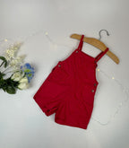 Bambini Red Shortall Overalls – Toddler Size L- Fits like 2T–3T