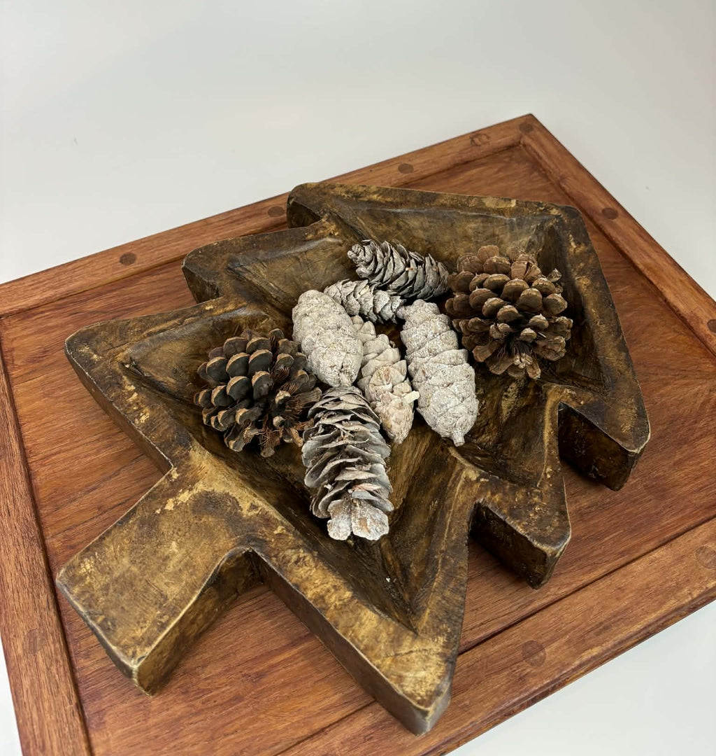 Rustic Wooden Tree Bowl
