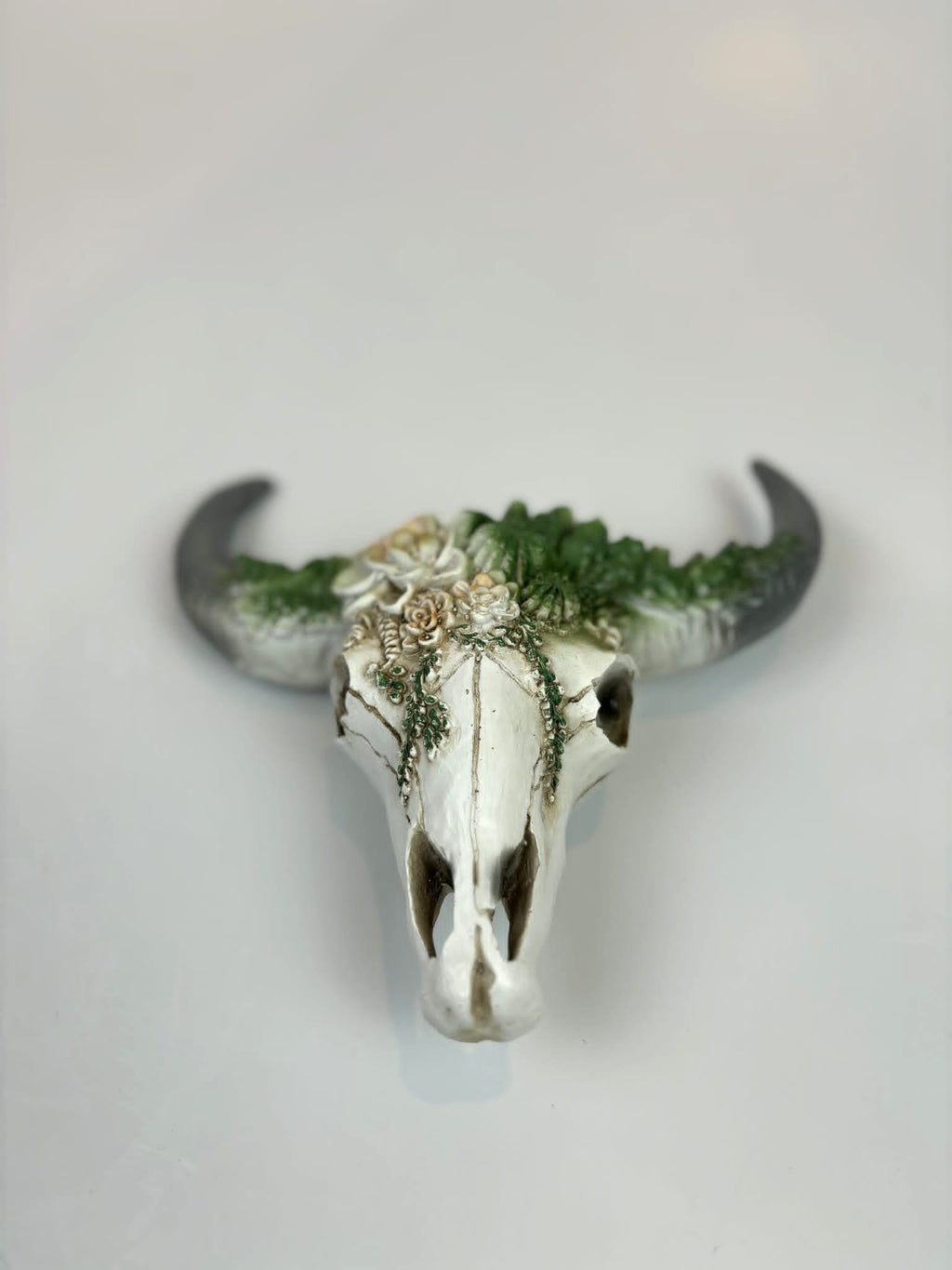 Floral Western Bull Skull Wall Decor- Small!