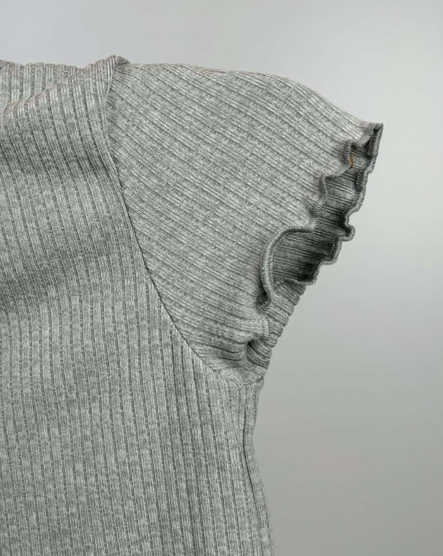 Derek Heart Butterfly Ribbed Top – 2T