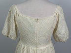 Ryan Michelle Cream Eyelet Lace Short Dress – Size Large