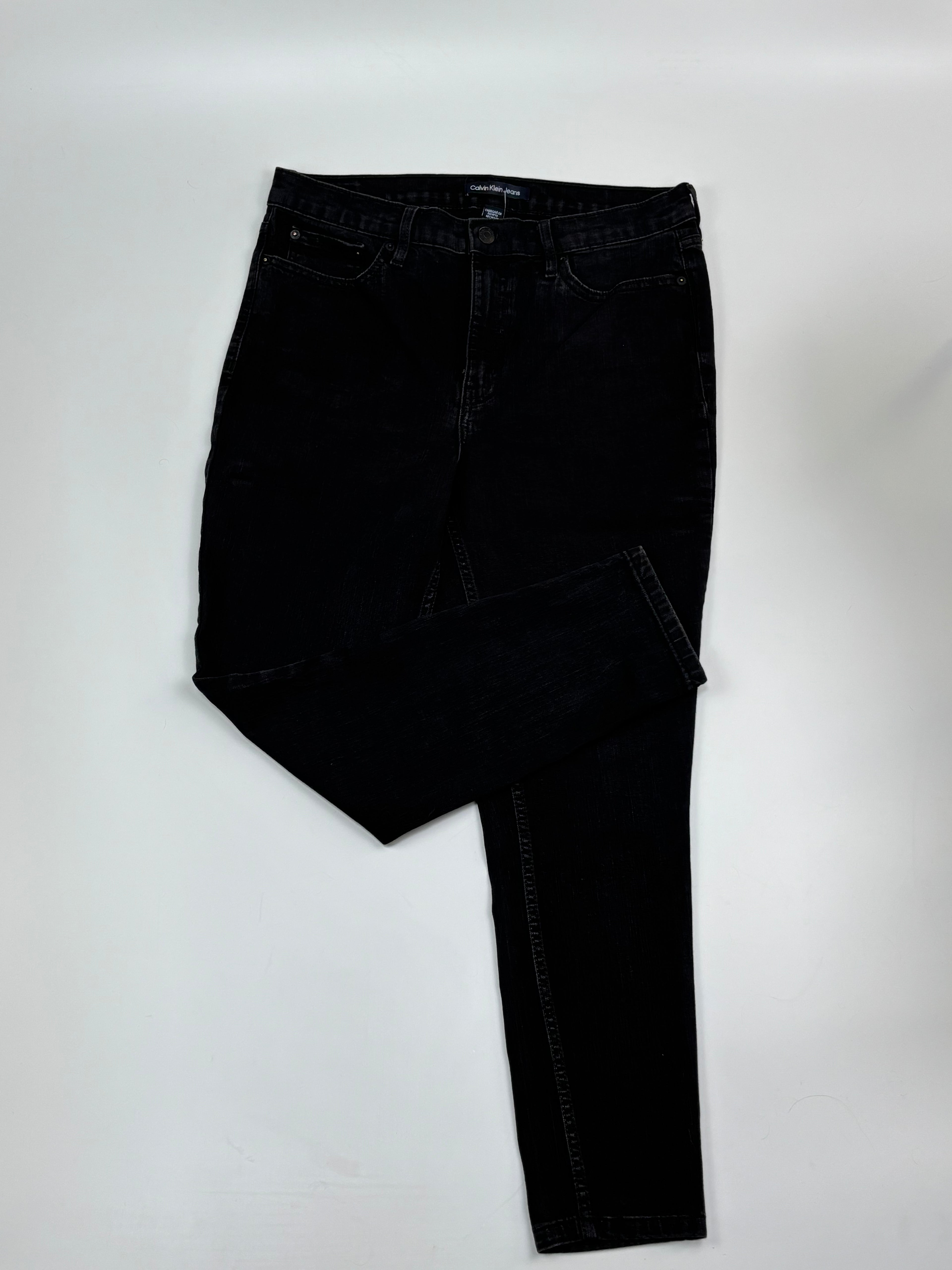 Calvin Klein Black High-Rise Skinny Jeans (Size 31)