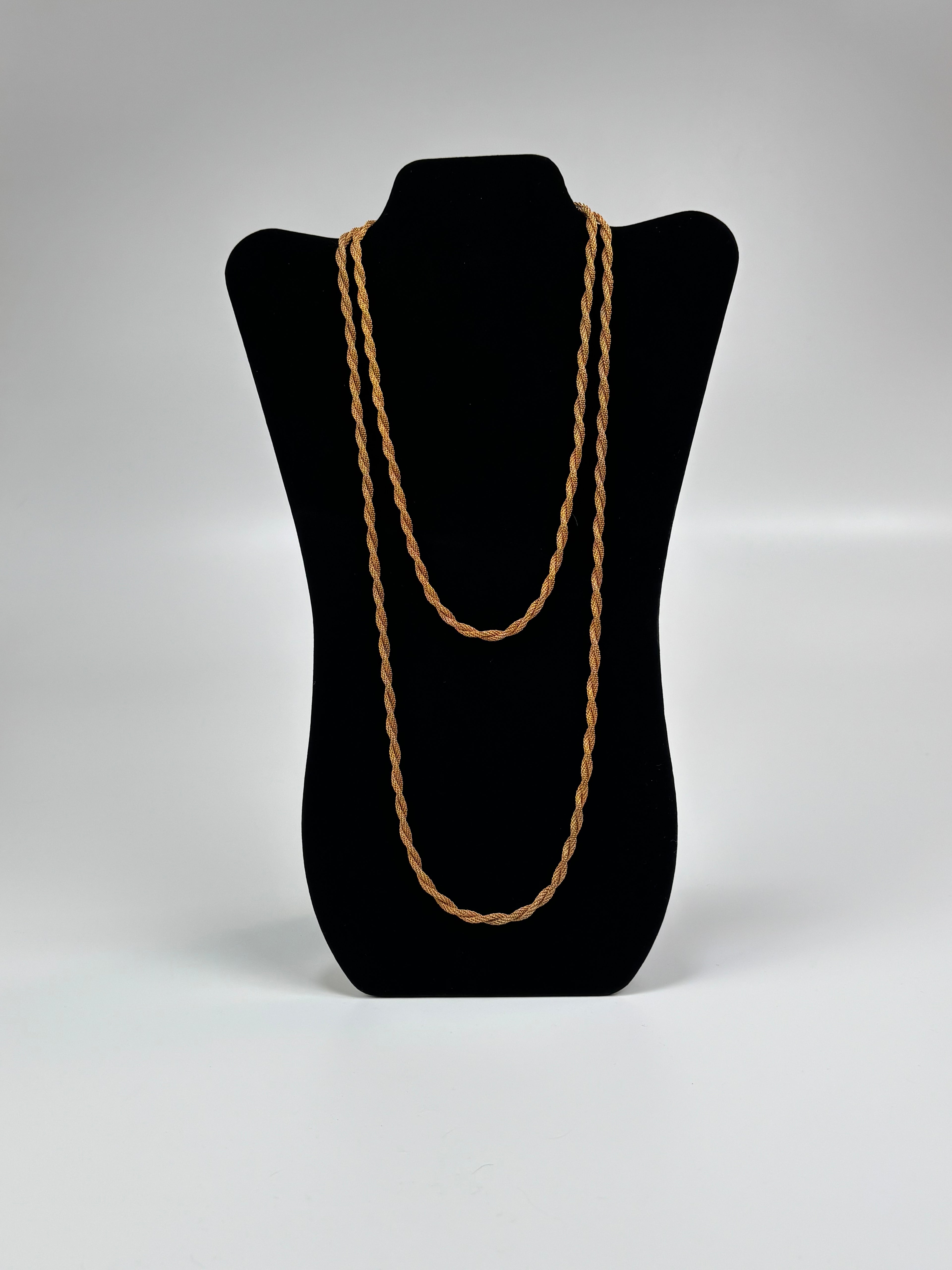 Gold-Tone Rope Chain Necklace