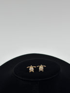 Sparkling Turtle Stud Earrings