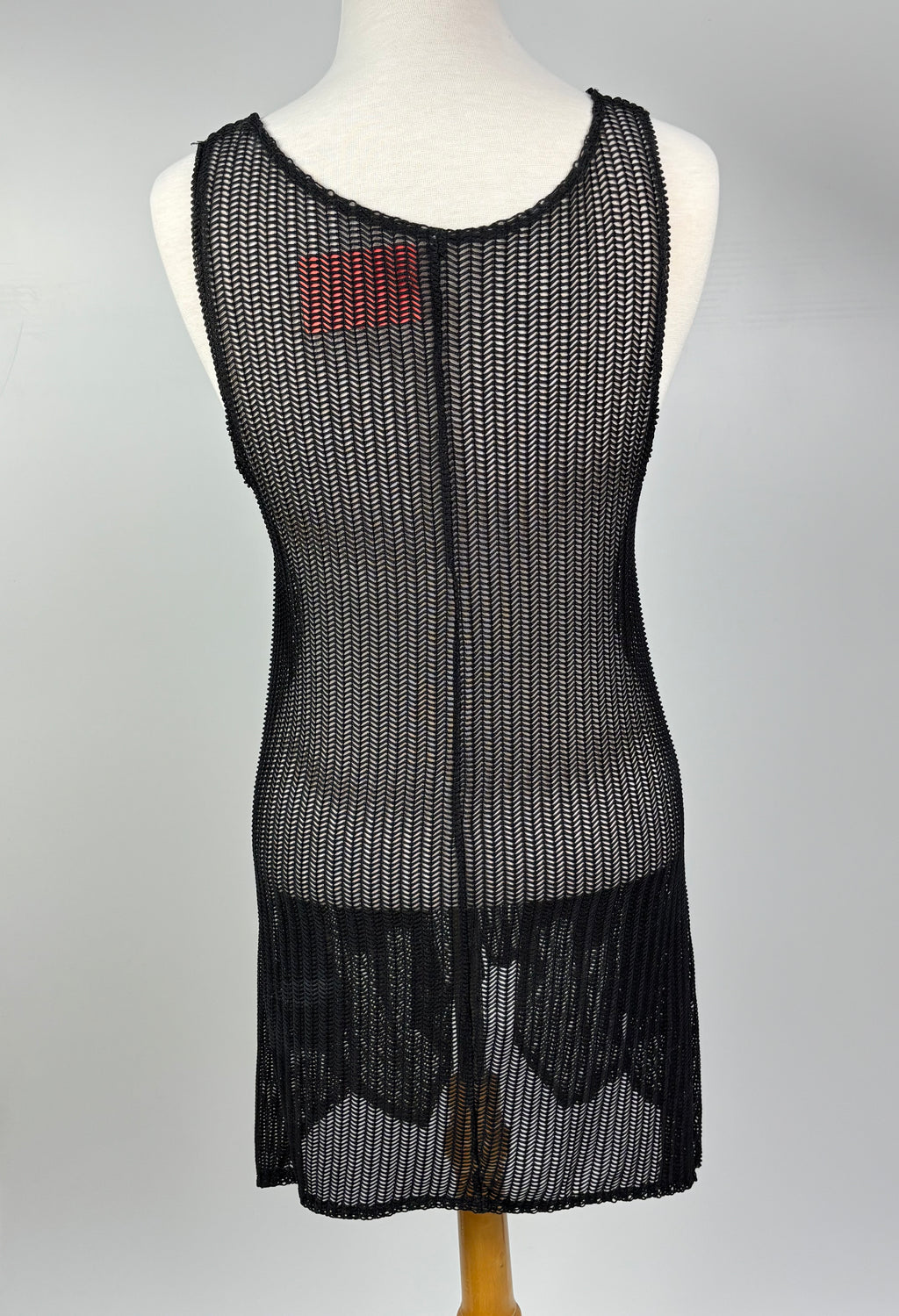 Black Open-Knit Swimsuit Cover-Up – Size L/XL
