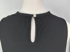 Black Scallop Hem Blouse – Size Large