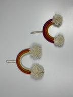 Set of 2 Rainbow Wall Hangings – Yarn & Burlap