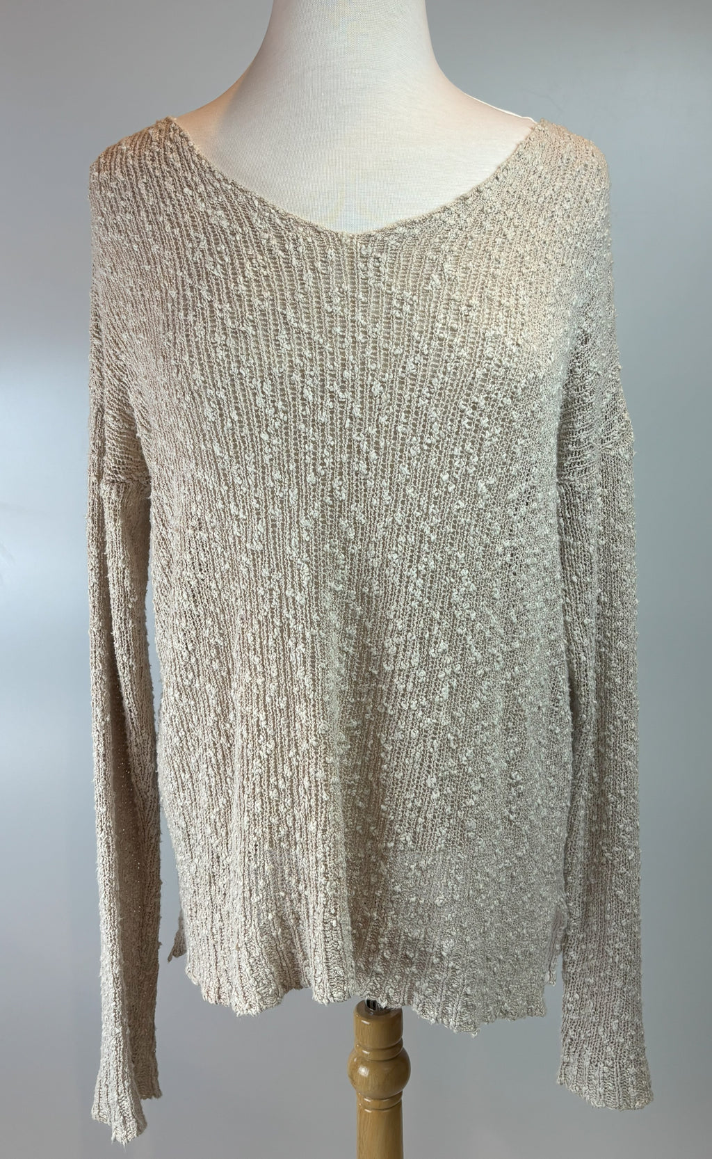 Brandy Melville Cozy Knit Sweater – Cream / One Size