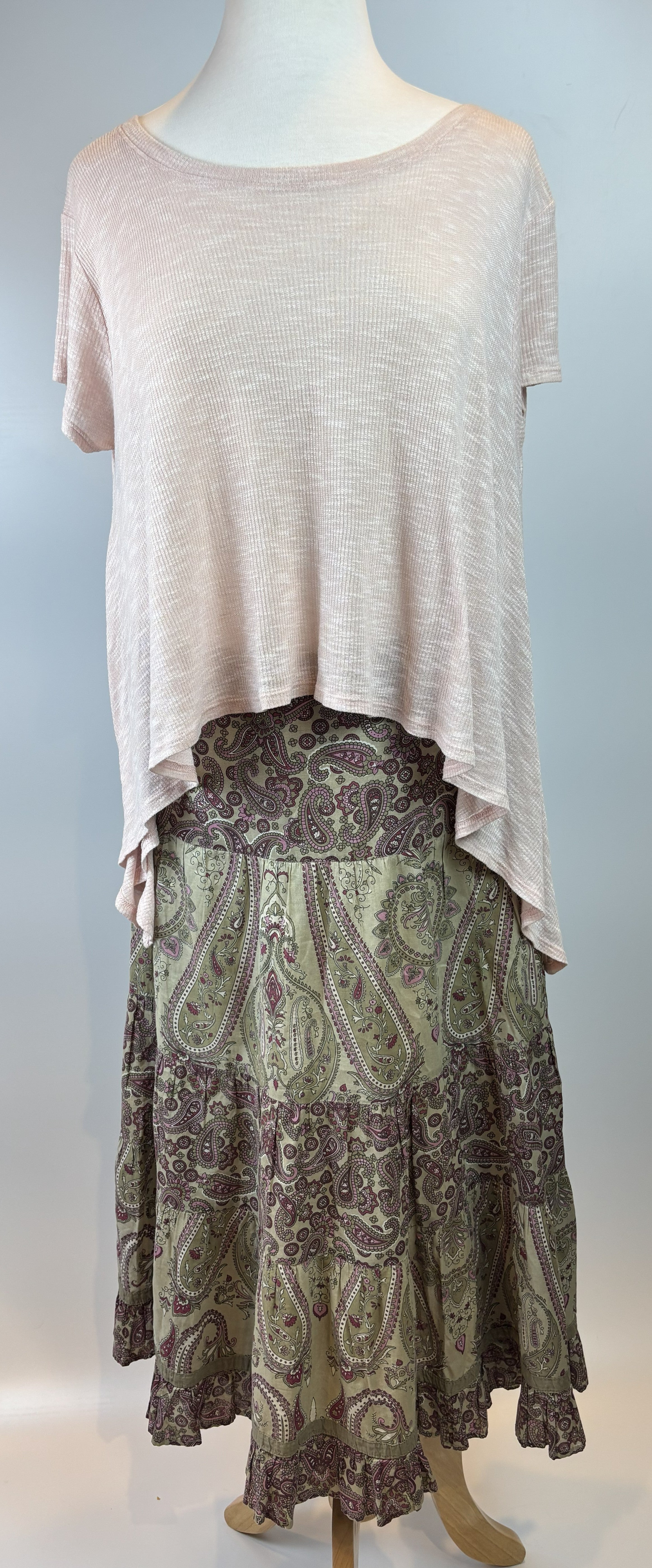 Woolworths Paisley Boho Skirt Size 8 (Hip ~91 cm)