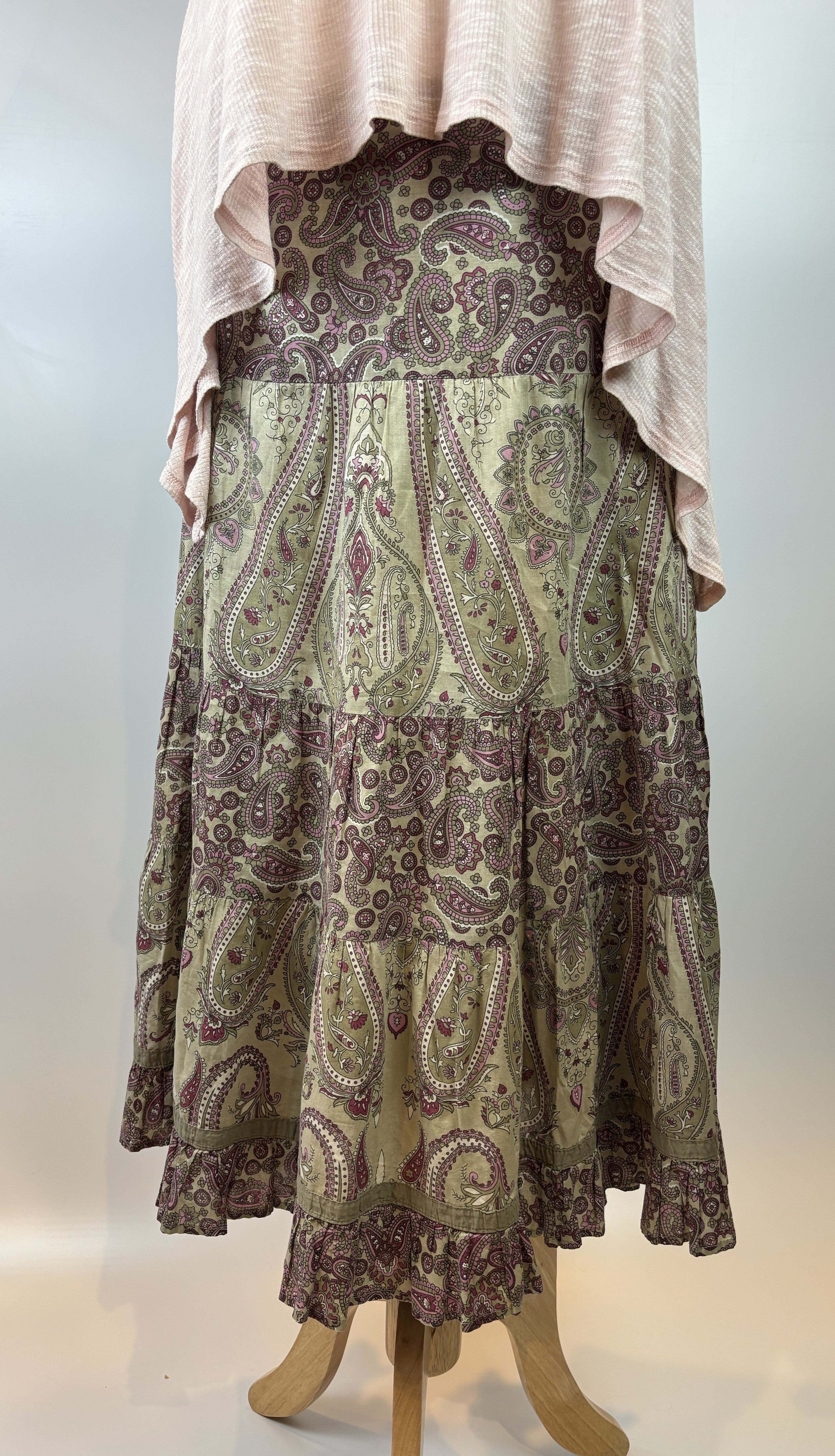 Woolworths Paisley Boho Skirt Size 8 (Hip ~91 cm)