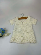 Hand Knit Children’s Dress – Cream