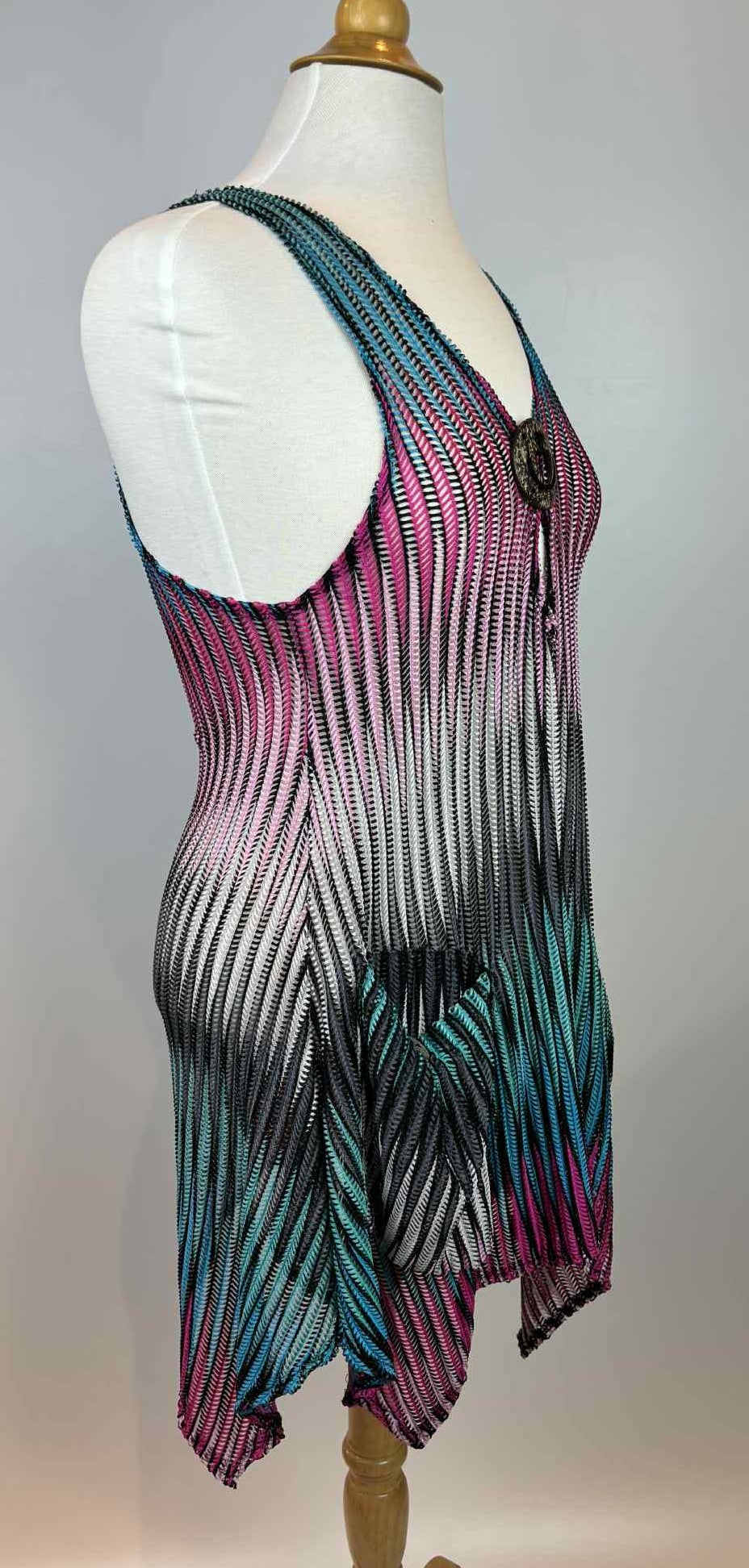 Flowy Knitted Swimsuit Cover-Up – L/XL