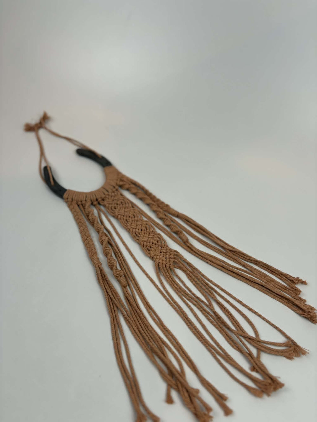 Western Macramé Horseshoe Wall Hanging