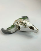 Floral Western Bull Skull Wall Decor- Small!