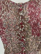 Silk Sleeveless Boho Tunic – Size L