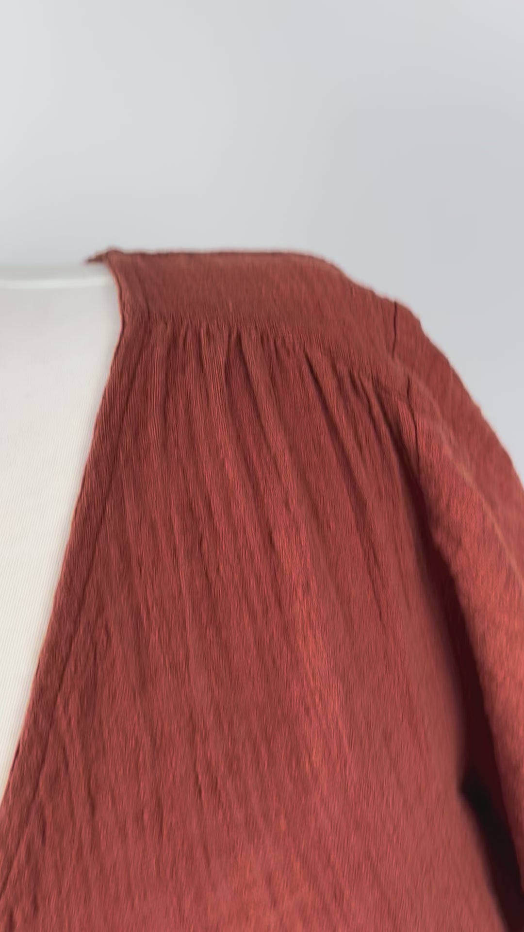 Little Lies Burnt Orange Cotton Ruffle Top – Size 12